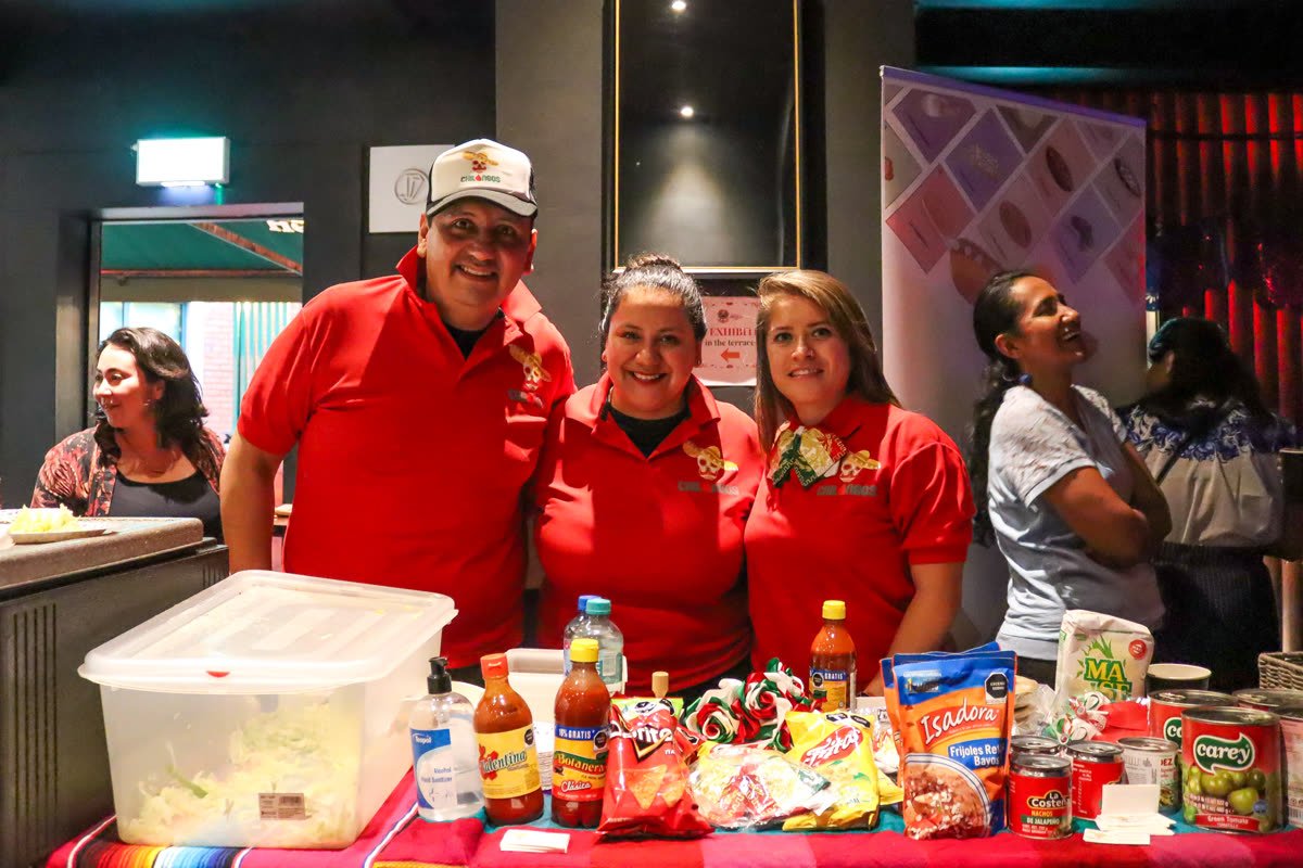 The Chilangos catering team at their stall
